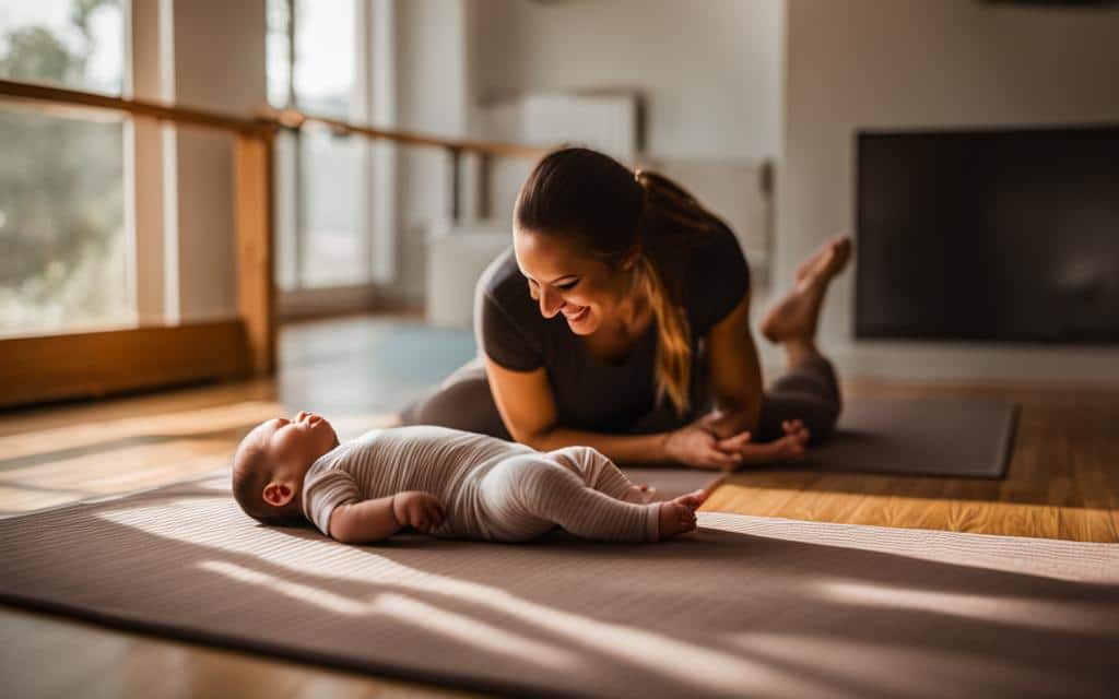 Gentle stretches and newborn fitness